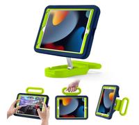 LeiJue Kids Case for iPad 7th/8th/9th Gen 10.2 inch,Light Weight Heavy Duty/Shockproof/Drop Proof with Handle/Kickstand,Child Friendly Protective Cover for iPad 10.2 2021/2020/2019 (Bluegreen)