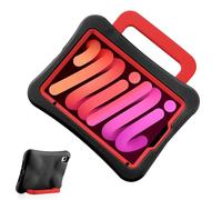 LeiJue Kids Case for iPad mini 7 (A17 Pro) 2024 /iPad Mini6 2021, Light Weight Heavy Duty/Shockproof/Drop Proof with Handle/Kickstand, Child Friendly Cover for iPad mini 7th/6th Gen 8.3inch (red)