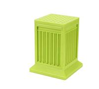 Leikance Barbecue Kebab Maker, Portable Meat Skewer Tool - Set of 49, Plastic, Green|Grey