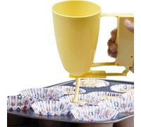 Leikance Batter Dispenser,Plastic Handheld Donut Maker Manual Pancake Tool DIY Waffle Cake Donut Maker