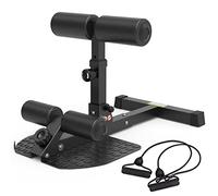 leikefitness Deluxe Multi-Function Deep Sissy Squat Bench Home Gym Workout Station Leg Exercise Machine (Black 8500)