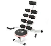 Leikefitness Exercise Twist Workout Chair with Foam Roller for Core & Abdominal Strength Training,Back Relax Back Stretching 360° Rotating Seat (White)