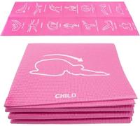 Leikefitness Foldable Yoga Mat - Portable, Packable Lightweight 4mm Thick Mat for Yoga, Pilates, and Workouts - Ideal Size for Travel, Studio, Park and Beach（1730 * 610 * 4mm）