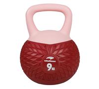 Leikefitness Soft Kettlebells Non-Slip Grip Weight for Women Men Padded Impact Resistant Strength Training Kettlebell Home Workout (20lbs, Red)