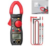 Leikurvo Current Clamp, 6000 Counts, 500A AC/DC, Clamp Ammeter, Multimeter with Large Jaw, Digital Display, Contactless Measurement, Intelligent Combustion Protection, Portable