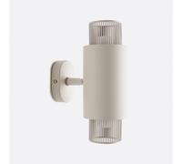 Leila Iron/Opaline Glass Double Articulated Wall Light chalk