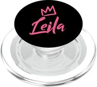 Leila the Queen/Pink Crown & Name for Women Called Leila PopSockets PopGrip for MagSafe