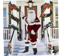 Leilaohu Santa Suit Men Costume Santa Claus Father Christmas Costume Adult Christmas Fancy Dress Costumes Deluxe Velvet Santa Claus Costume a,m