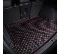 LEILEIQIFEI Leather Car Boot Liner Mat for BMW 2 Series Active Tourer XDrive U06 2022-2025, Tailored Non-Slip Carpets Pad Waterproof Rear Trunk Cargo Tray Liners Protector Luggage,C/Black~red