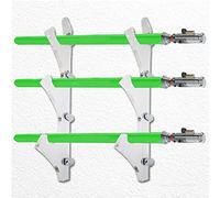 LEILIN Lightsaber Wall Mount - Acrylic Katana Sword Mount for Wall Display (Transparent 3 Layers)
