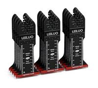 LEILUO 15Pcs Japanese Teeth Multi Tool Blades Set 70mm Extra-Long Oscillating Saw Blade CRV Wood Cutting DIY Woodworking Universal Oscillating Tool Accessory Compatible with DeWalt Makita and More