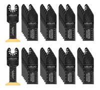 LEILUO 50 Pcs Multi Tool Blades Set, Universal Multitool Blades