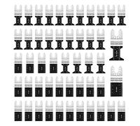 LEILUO 50Pcs Bi-Metal Oscillating Saw Blades, Multitool Blade Set, Metal
