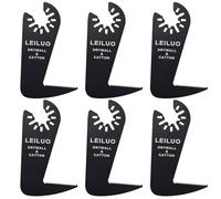 LEILUO 6 Pcs Multitool Blades Drywall & Multi-Material Cutting Universal Multi Tool Accessories Compatible with DeWalt Makita & More