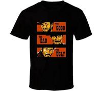 LEIMANZHE The Good The Bad & The Ugly T-Shirt Graphic Tee for Men Size XL Black