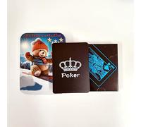 Leimonri Cool Playing Cards, Waterproof Deck of Cards with Gift Box, Magic Poker Cards, Perfect for Party and Game (Classic Edition) Fade-Resistant Poker Cards (BLACK)