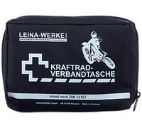 Leina 17010 Motorcycle First Aid Kit Type II without Velcro, Black/White