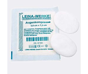 LEINA-WERKE 61250 Eye Compresses Individually Sealed Sterile, 1