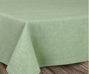 LeinenOptik Table Cloth Oval Round Square Non-Iron Fabric Assorted Sizes & Colours, textile, light green, Eckig 135x200 cm