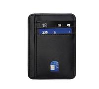 Leinoupt: Slim Wallet for Men, Credit Card Holder Wallet RFID Blocking Front Pocket Leather Wallets for Men Women Gift Box, black, Slim Practical Design