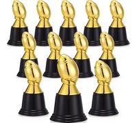 Leinuosen 12 Pack Mini Football Trophies for Awards, Gold Participation Plastic Football Trophy Cups for Sports Event Party Favors