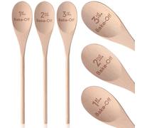 Leinuosen 3 Pcs Wooden Spoon Bake off Awards 12 Inch Bake off Trophy Prize 1st, 2nd, 3rd Place Cooking Gifts for Food Cook Contest Competition Party Supplies