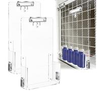 Leinuosen 4 Pack Kennel Cage Storage Bin for Accessories and Supplies Veterinary Cage Acrylic Storage Rack for Kennel, Crate, Cat Accessories