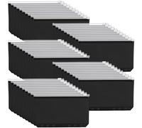 Leinuosen 50 Pcs A6 Binder Pockets 6 Hole Transparent Zip Envelope Waterproof Budget Cash Envelopes Reusable File Bill Document Bag Planner Inserts Binder Pouches Loose Leaf Document Storage Bags