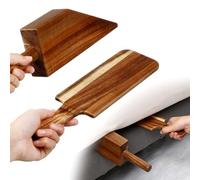 Leinuosen Mattress Lifter & Bed Maker Tool for Changing Sheets, Mattress Wedge Elevator, Bed Sheet Tucking Paddle Effortless Lifting Tuck Sheets Alleviating Back Pain(Acacia Wood,Wood)
