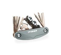 LEIOSHOP MotorcycleMultiTool Kit Portable Maintenance Tool para NSS350 NSS750 Juego De Destornilladores Multifuncionales 16 En 1 para Reparación Motocicletas(750 Titanium)