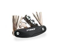 LEIOSHOP MotorcycleMultiTool Kit Portable Maintenance Tool para NSS350 NSS750 Juego De Destornilladores Multifuncionales 16 En 1 para Reparación Motocicletas(750 Black)