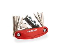 LEIOSHOP MotorcycleMultiTool Kit Portable Maintenance Tool para NSS350 NSS750 Juego De Destornilladores Multifuncionales 16 En 1 para Reparación Motocicletas(350 Red)