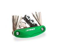 LEIOSHOP MotorcycleMultiTool Kit Portable Maintenance Tool para NSS350 NSS750 Juego De Destornilladores Multifuncionales 16 En 1 para Reparación Motocicletas(350 Green)