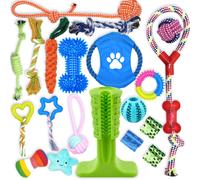 Leipple 20 Pack Luxury Dog Chew Toys for Puppy, Cute Small Dog Toys with Ropes Chew Toys, Interactive Dog Toys and Squeaky Puppy Toys for Small