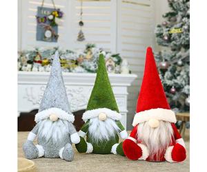 Leipple Gnome Christmas Ornaments, Swedish Tomte Gnomes Plush Decor