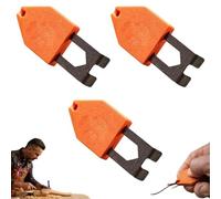 Leipsychic Rope Anchor Hook, One-Handed Fixing Power, A Truly Unique End Hook, Fast Securement Carpentry Tools and Accessories for Home Renovation and Layout Marking (3PCS)