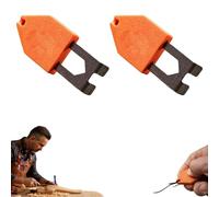 Leipsychic Rope Anchor Hook, One-Handed Fixing Power, A Truly Unique End Hook, Fast Securement Carpentry Tools and Accessories for Home Renovation and Layout Marking (2PCS)