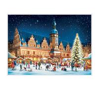 Leipzig Limited Edition Richard Sellmer Advent Calendar 297 x 420mm with glitter