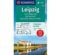 Leipzig & surroundings 2-set + Aktiv Guide (459): inklusive Karte zur offline Verwendung in der KOMPASS-App. Fahrradfahren.
