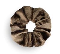 Leirinik Velvet Scrunchie Olive Green Pack of 1 - 14 cm - High-Quality Hair Scrunchie Made of 100% Polyester - Velvet Look for Women and Girls - All Hair Types - Gentle on Hair