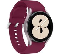 Leishouer Straps for Samsung Galaxy Watch 6/5/5 Pro/4 40mm 44mm 42mm 46mm 43mm 45mm 47mm Strap,20mm Soft Silicone Watch Band Replacement Strap for Galaxy Watch 3 41mm Active 2 Wine Red