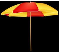 Leisure 1.8m POLYESTER Beach Umbrella REDWOOD BRAND BB-UB113