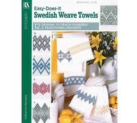 Leisure Arts Easy Does It Swedish Weave Towels (Monk's Cloth)