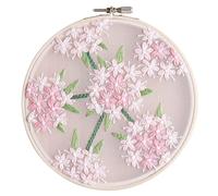 Leisure Arts Embroidery Kit Wild Angelica - Wall Art - Room Decoration - Printed Fabric - Hoop - 6 inch