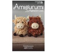 Leisure Arts Highland Cows Amigurumi Pattern - Crochet Amigurumi Pattern Books for Beginners & Experts Featuring Cute Highland Cows, A Must-Have Crochet Animals Book