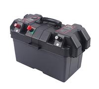 Leisure Battery Box, Dual USB Ports, For RV Caravan Camper Boat, Real-Time Monitoring of Voltage, 44 * 24.5 * 27cm