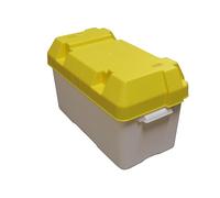 Leisure Battery Box Large (Marine RV Camping Storage Boat Plastic Straps & Divider)
