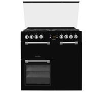 Leisure CC90F531K 90cm Wide Chefmaster Dual Fuel Range Cooker in Black