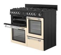 Leisure CK110F232 Gas Cooker A Black - Ovens and Cookers Stove Black Button