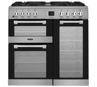 Leisure Cookmaster CK90F530X 90cm wide Dual Fuel Range Cooker with Gas Hob - Stainless Steel - A/A/A Rated